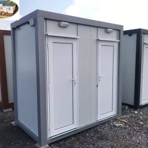 CONTENEUR SANITAIRE  / CONTENEUR  BUREUA CLAISSIC LINE  3,4 m² CONTENEUR  WC, 143 cm x 240 cm x 240 cm