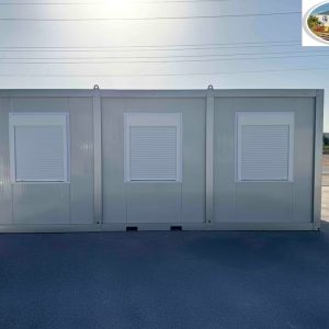CONTENEUR BUREAU ,  CONTENEUR DE CHANTIER , CONTENEUR D'HABITATION  – 480 CM x 600 CM  MODELE  ANLAGE , HAUT DE GAMME