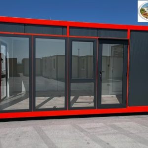 CONTENEUR BUREAU 12 M² de la série Plus,  CONTENEUR DE CHANTIER , CONTENEUR D'HABITATION  – 500 CM x 240 CM x 260H CM